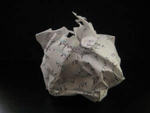 Public Address Announcer Crumpled Paper Story