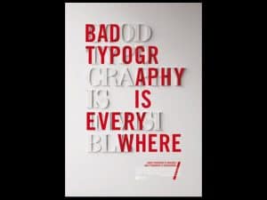 Public Address Announcer Good Bad Typography