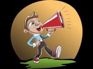 Public Address Announcer Megaphone