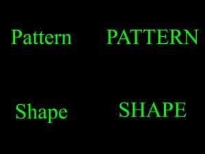 Public Address Announcer Pattern Shape Letters