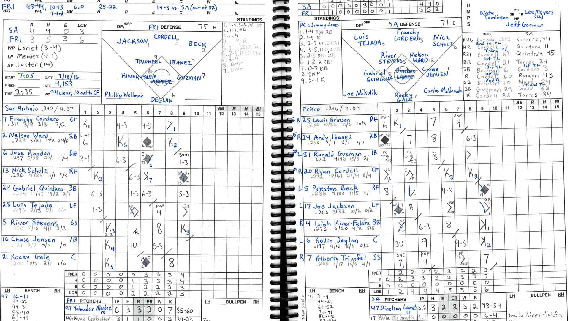 Public Address Announcer Baseball Softball Scorebook