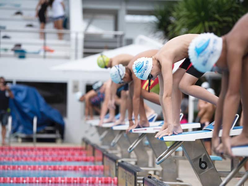 Public Address Announcer Swim Meet