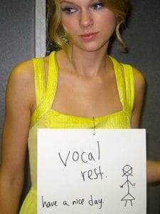 Public Address Announcer Vocal Rest