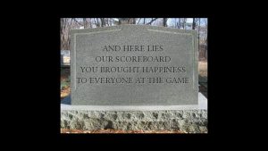 Public Address Announcer Tombstone
