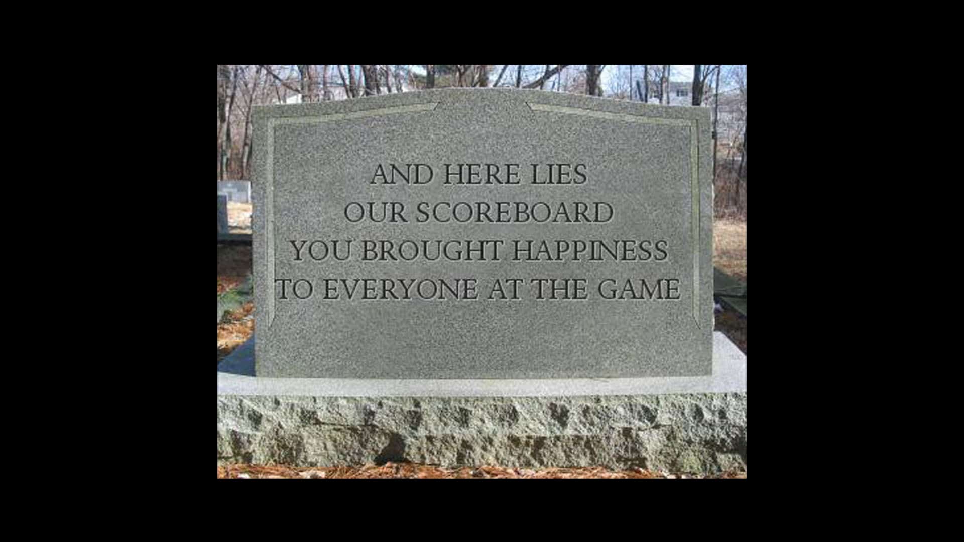 Public Address Announcer Tombstone