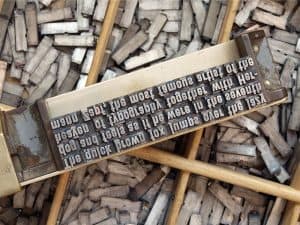 Public Address Announcer Typesetting