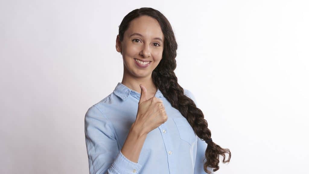 Public Address Announcer Positive Woman