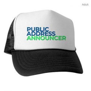trucker cap for pa announcers