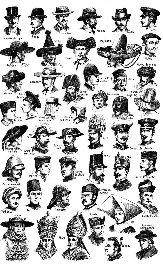 types of hats